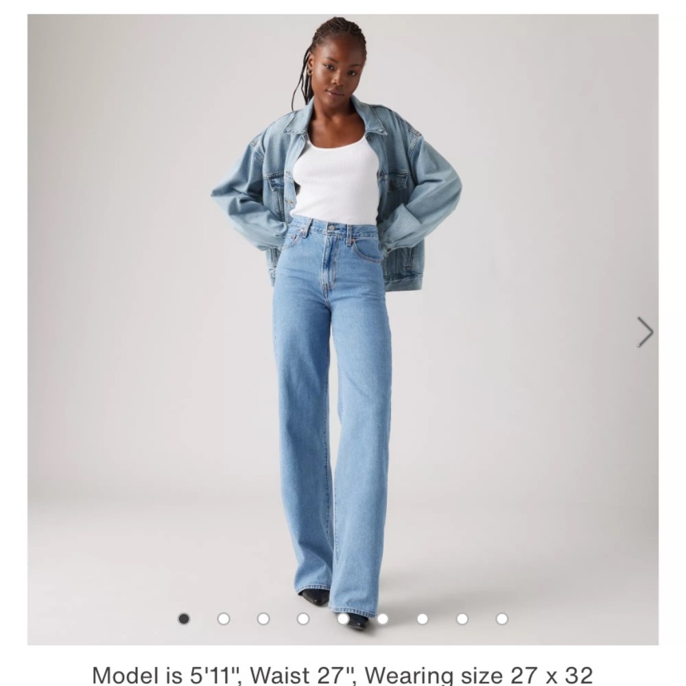 Levi’s Wide Leg Ribcage Jean - Splash Zone